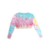 Denver Broncos NFL Womens Pastel Tie-Dye Blast Cropped Sweater