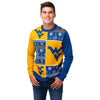 West Virginia Mountaineers NCAA Mens Busy Block Snowfall Sweater