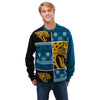 Jacksonville Jaguars NFL Mens Busy Block Snowfall Sweater