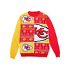 Kansas City Chiefs NFL Mens Busy Block Snowfall Sweater