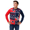 New England Patriots NFL Mens Busy Block Snowfall Sweater