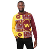 Washington Commanders NFL Mens Busy Block Snowfall Sweater