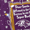 Baltimore Ravens NFL Mens Dear Santa Light Up Sweater