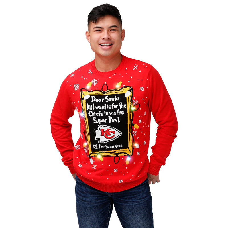 Tampa Bay Buccaneers Dear Santa Light Up Sweater