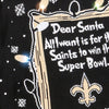 New Orleans Saints NFL Mens Dear Santa Light Up Sweater