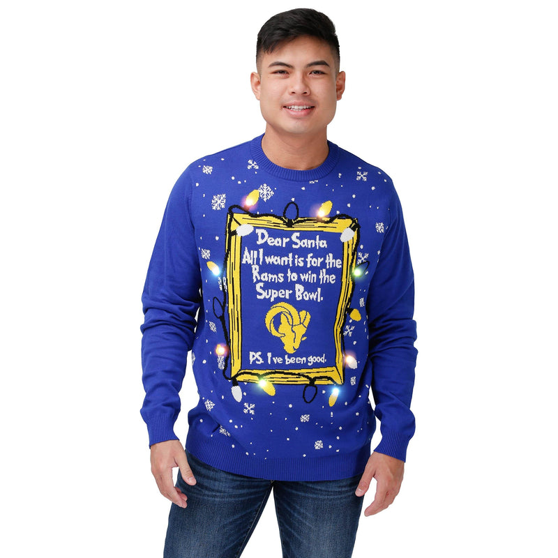 Los Angeles Rams NFL Mens Dear Santa Ugly Christmas Sweater Best Fans -  Freedomdesign