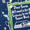 Seattle Seahawks NFL Mens Dear Santa Light Up Sweater