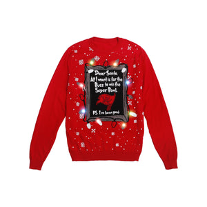Tampa Bay Buccaneers NFL Mens Dear Santa Light Up Sweater