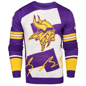 Minnesota Vikings Teddy Bridgewater #5 Loud Mens Player Sweater