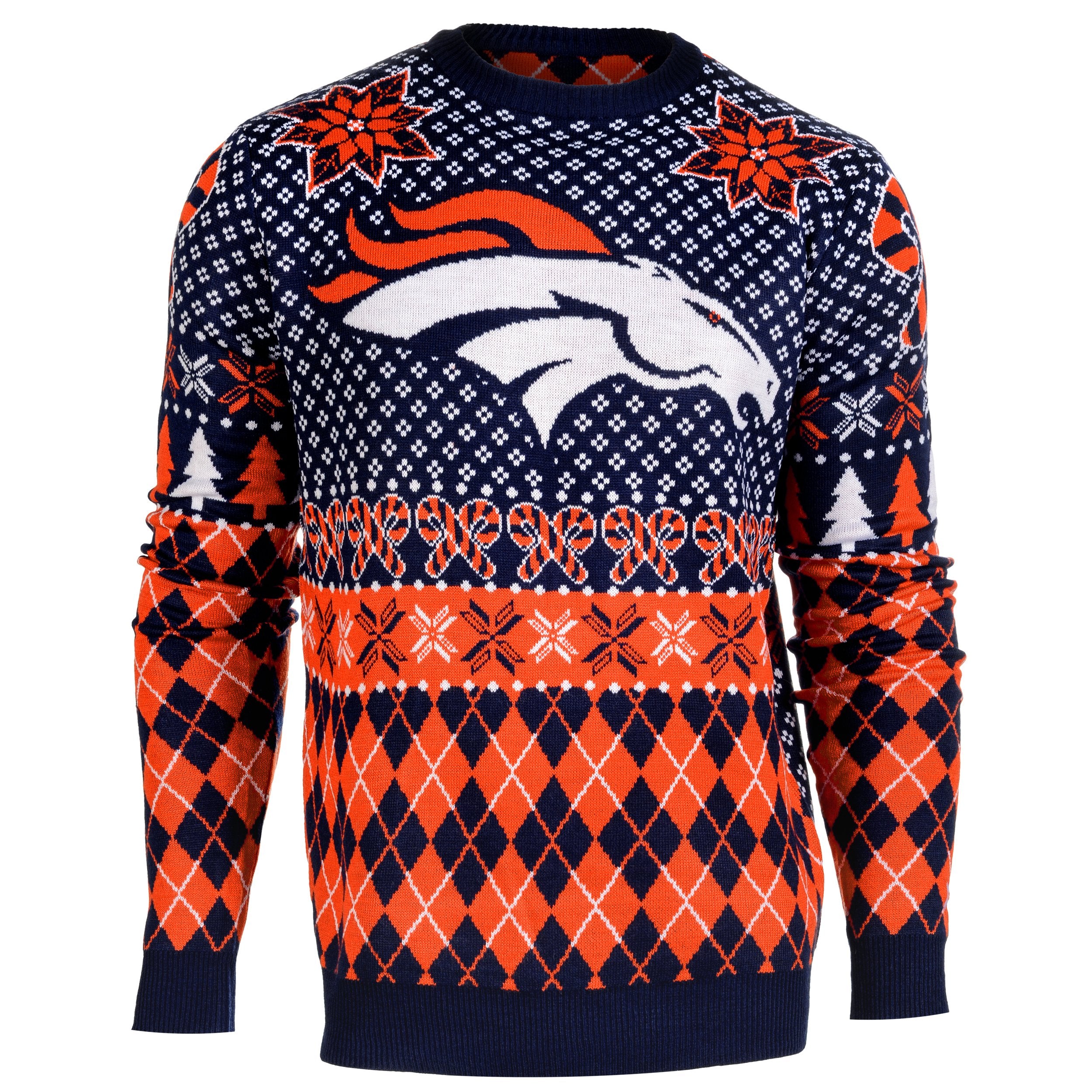 Denver Broncos NFL Ugly Sweater Wordmark