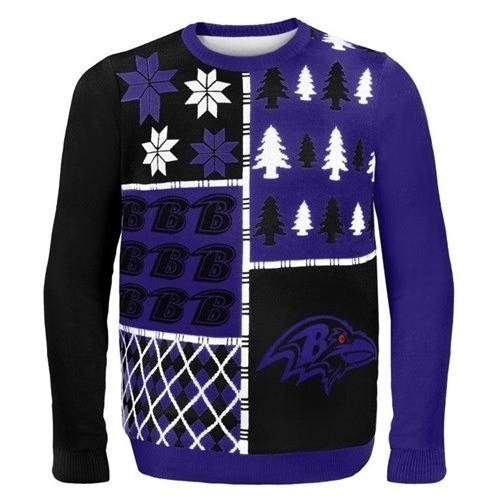 Baltimore Ravens Tree Ball Christmas Ugly Sweater