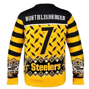 NFL Player Jersey Ugly Sweater Steelers Roethlisberger