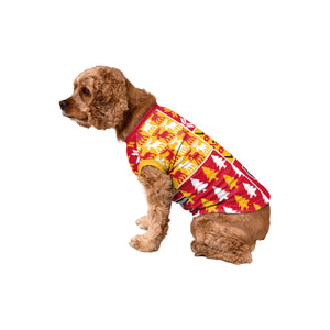 Kansas City Chiefs NFL Busy Block Dog Sweater