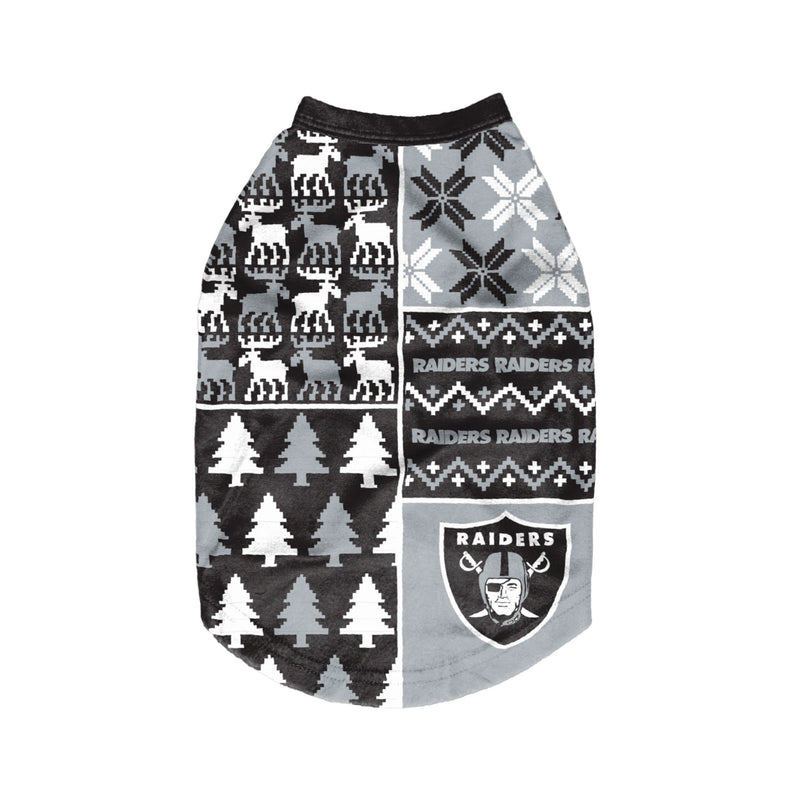 Las Vegas Raiders NFL Busy Block Dog Sweater