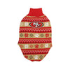 San Francisco 49ers NFL Knitted Holiday Dog Sweater