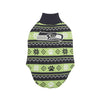 Seattle Seahawks NFL Knitted Holiday Dog Sweater