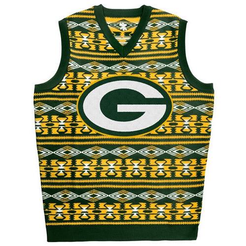 Green Bay Packers Christmas Reindeer Pattern Ugly Sweater For Men