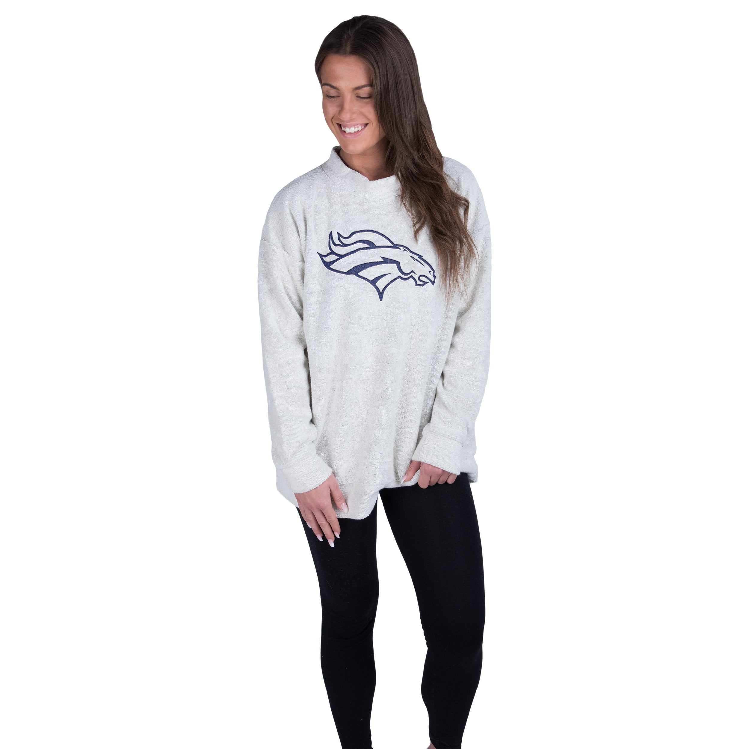 Denver Broncos NFL Womens Oversized Comfy Sweater