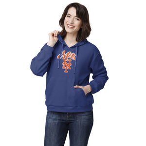 New York Mets MLB Womens Waffle Lounge Sweater