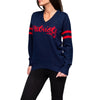 New England Patriots Womens Vintage Stripe Sweater