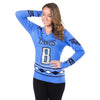 Tennessee Titans NFL Marcus Mariota Womens Big Logo V-Neck Glitter Sweater