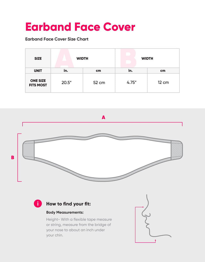 Chicago Cubs MLB Repeat Script Earband Face Cover