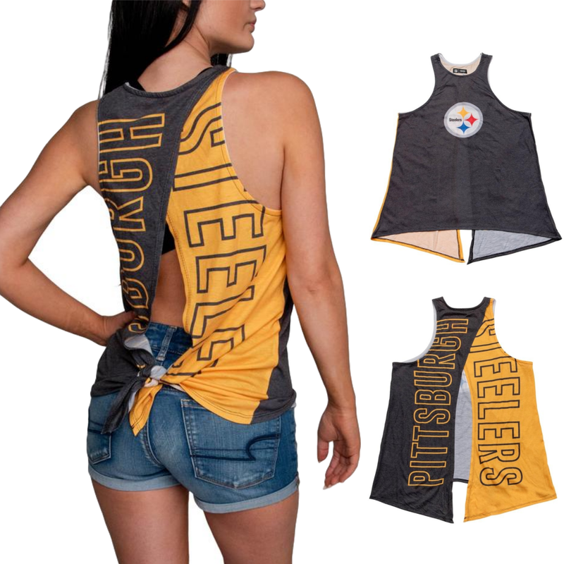 Buffalo Bills NFL Womens Highlights Tie-Breaker Sleeveless Top