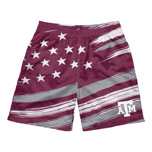 Texas A&M Aggies NCAA Mens Americana Swimming Trunks