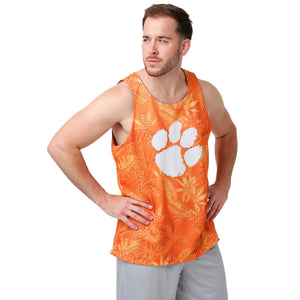 Clemson Tigers NCAA Mens Reversible Floral Change-Up Sleeveless Top