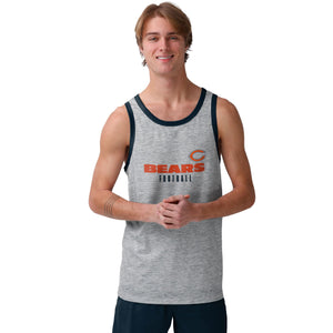 Chicago Bears NFL Mens Gray Wordmark Sleeveless Top