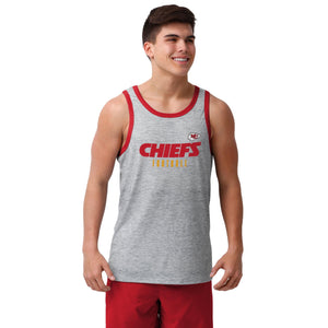 Kansas City Chiefs NFL Mens Gray Wordmark Sleeveless Top