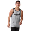 Las Vegas Raiders NFL Mens Gray Wordmark Sleeveless Top