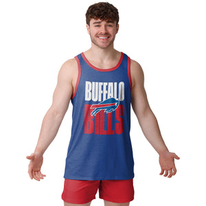 Buffalo Bills NFL Mens Solid Wordmark Sleeveless Top