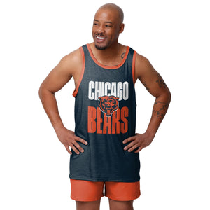 Chicago Bears NFL Mens Solid Wordmark Sleeveless Top