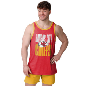 Kansas City Chiefs NFL Mens Solid Wordmark Sleeveless Top