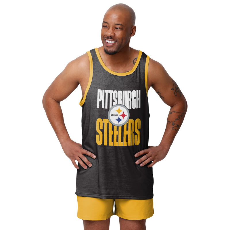 FOCO Pittsburgh Steelers NFL Womens Tie-Breaker Sleeveless Top