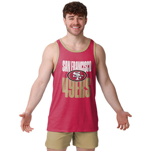 San Francisco 49ers NFL Mens Solid Wordmark Sleeveless Top
