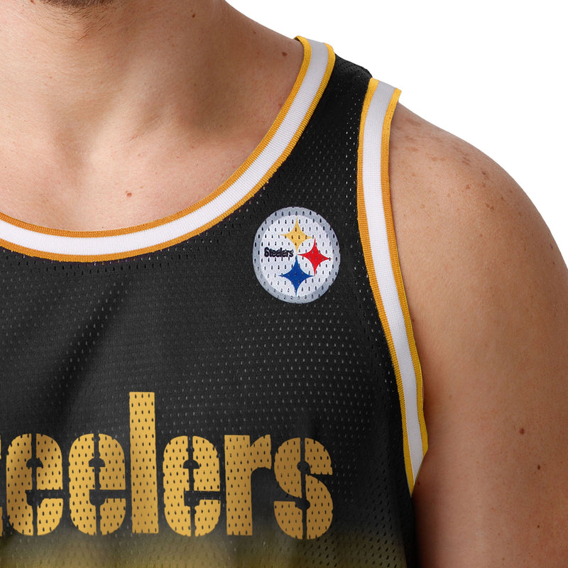 Pittsburgh Steelers Sleeveless Jersey Tank Top Basketball NFL Mens Sz Large