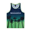 Seattle Seahawks NFL Mens Sunset Sleeveless Top