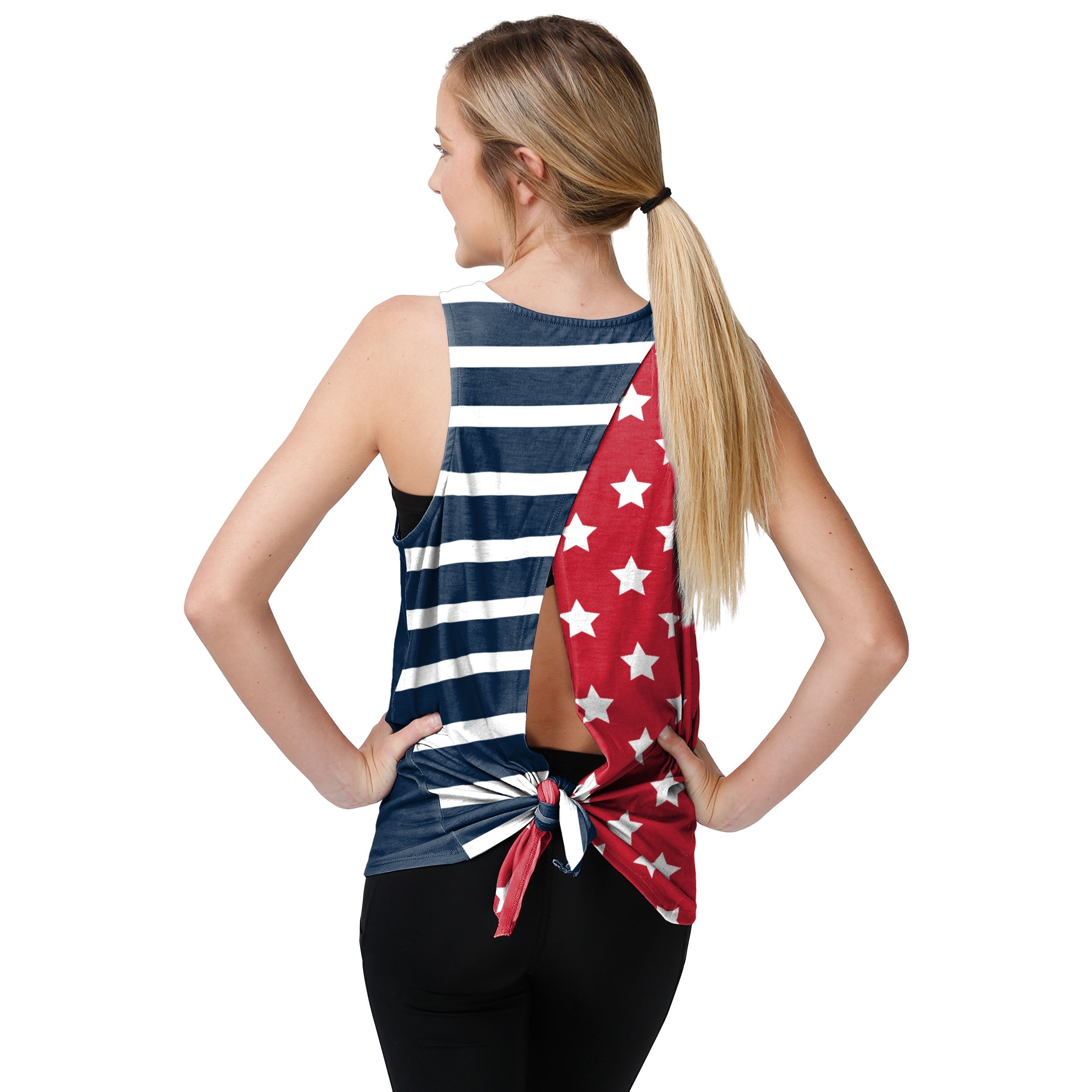 Atlanta Braves MLB Womens Side-Tie Sleeveless Top