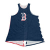 Boston Red Sox MLB Womens Americana Tie-Breaker Sleeveless Top