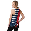 Boston Red Sox MLB Womens Americana Tie-Breaker Sleeveless Top