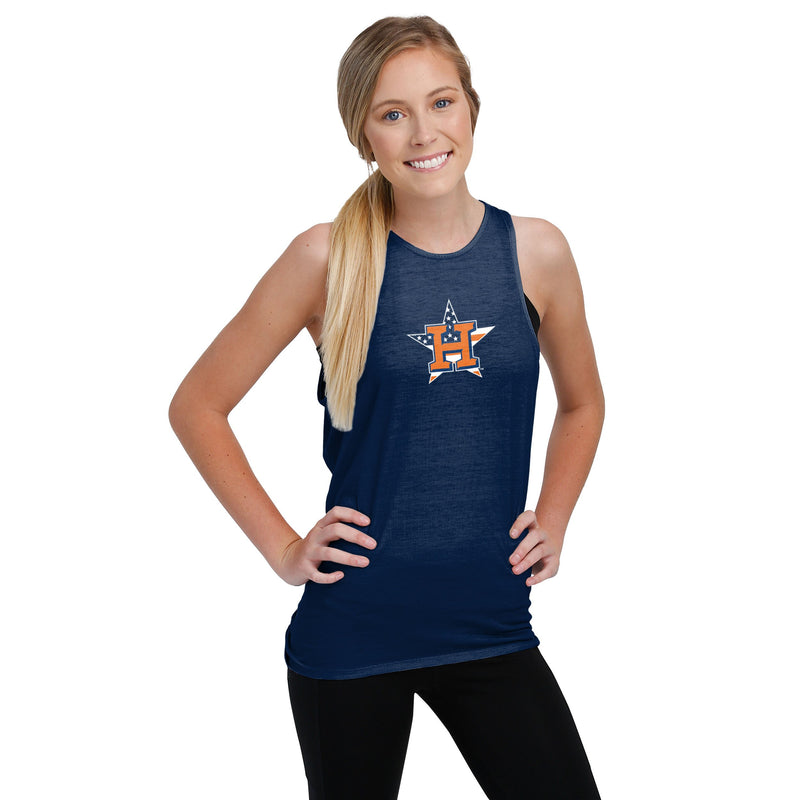 Houston Astros MLB Womens To Tie-Dye For Sleeveless Top