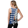 Los Angeles Dodgers MLB Womens Americana Tie-Breaker Sleeveless Top