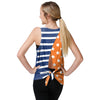 New York Mets MLB Womens Americana Tie-Breaker Sleeveless Top