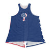 Philadelphia Phillies MLB Womens Americana Tie-Breaker Sleeveless Top