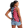 Cleveland Guardians NFL Womens Americana Tie-Back Sleevless Top