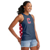 Cleveland Guardians NFL Womens Americana Tie-Back Sleevless Top