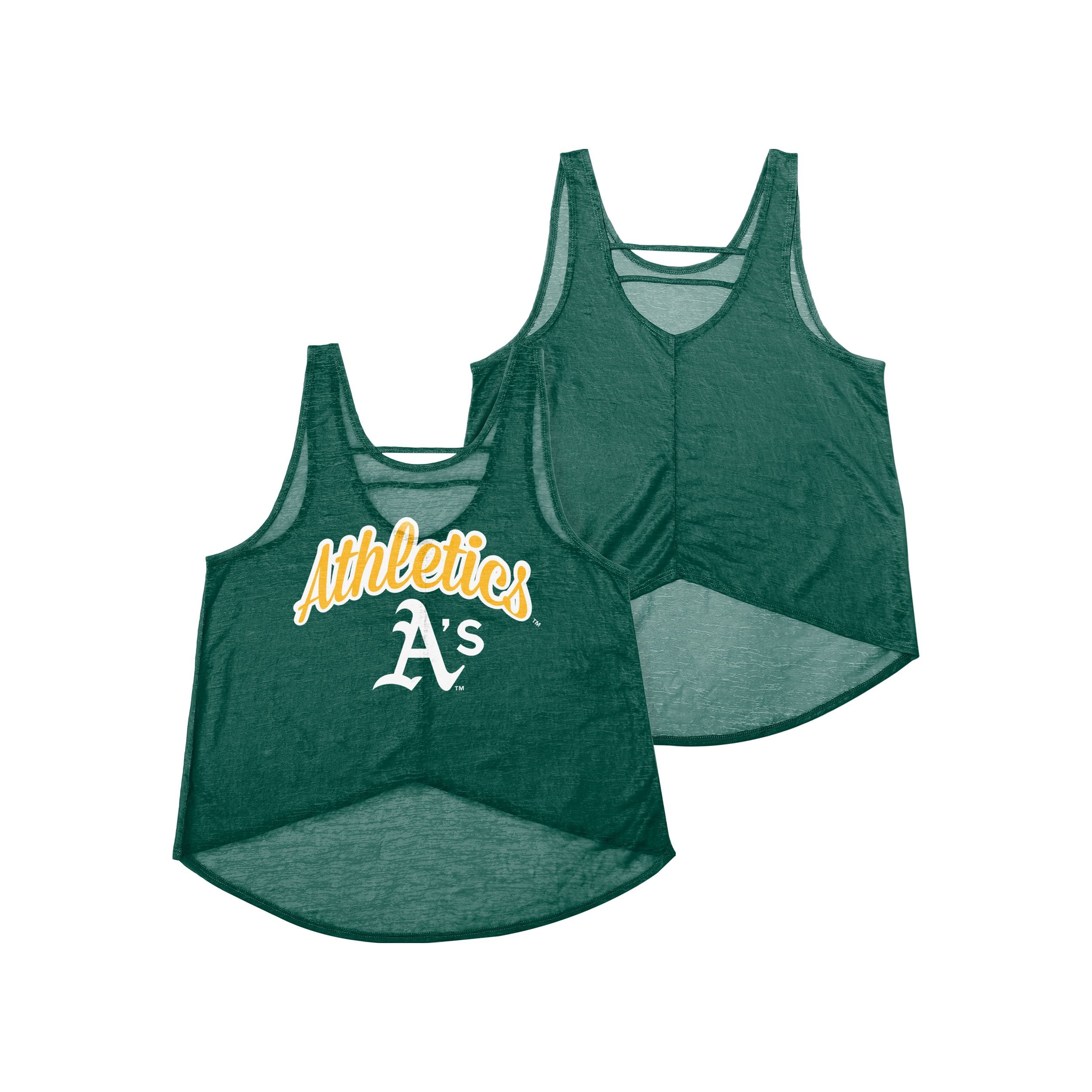 FOCO Oakland Athletics Womens Tie-Breaker Sleeveless Top, Size: S