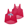 Philadelphia Phillies MLB Womens Burn Out Sleeveless Top